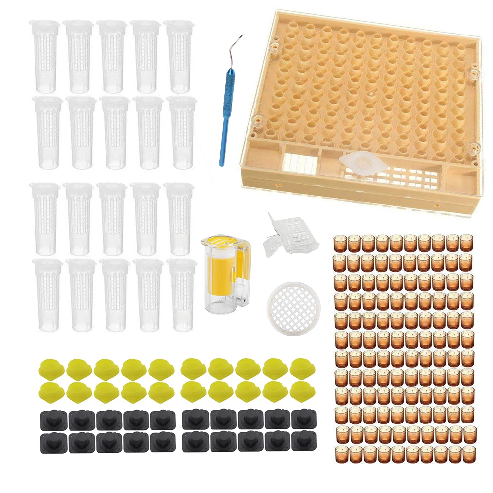 Bee Queen Rearing Cupkit Complete Box System Beekeeping Cage Kit/Set Cup  Deco 