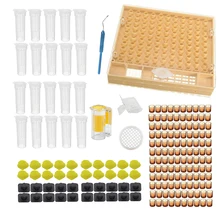 Kit complet de tasses d'élevage de reine des abeilles, système de boîte de receveur pour Apiculture, Cage de receveur, outils pour abeilles, boîte d'apiculture, cellules de production