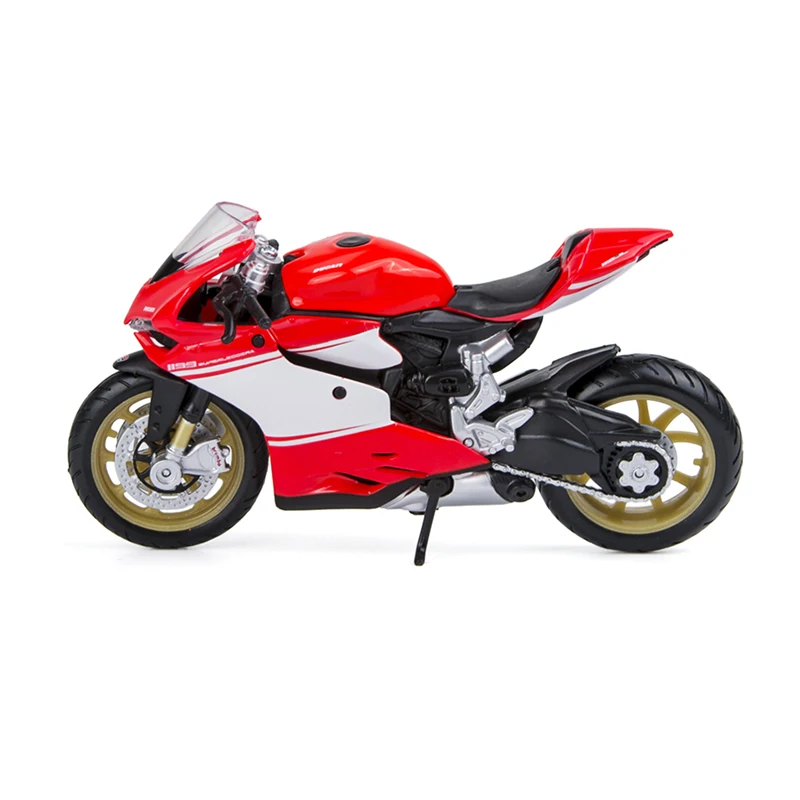 Maisto 1:18 мото модели Ducati 1199 Superleggera красного и белого цвета, Мотоцикл Модели Diecast миниатюрный Race игрушка для Коллекция подарков