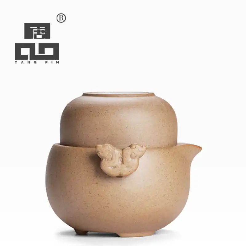TANGPIN керамический чайник gaiwan чашка портативный дорожный чайный сервиз Посуда для напитков - изображение