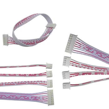

100Pcs 50cm 2P/3P/4P Double XH2.54 Header AWG26 Red White Wire Cable