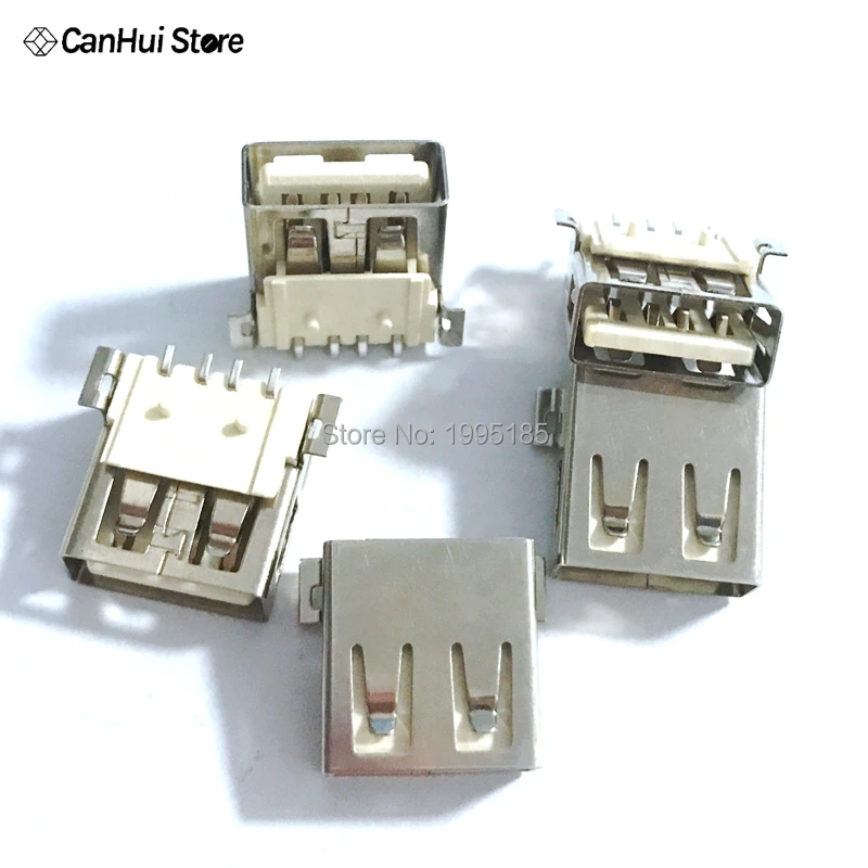 10/20 шт. стандартные женские паяльные разъёмы USB типа А разъем для печатной платы