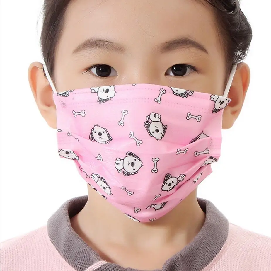 50 шт., одноразовые маски для рта для мальчиков и девочек, детские маски с героями мультфильмов, Детская противопылевая маска, Ветрозащитная маска для лица с гриппом, маск