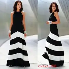 Пакистанская женская одежда индийское сари платья хлопок Горячая Новая мода полоса мозаика платье на бретельках без рукавов сексуальные большие качели