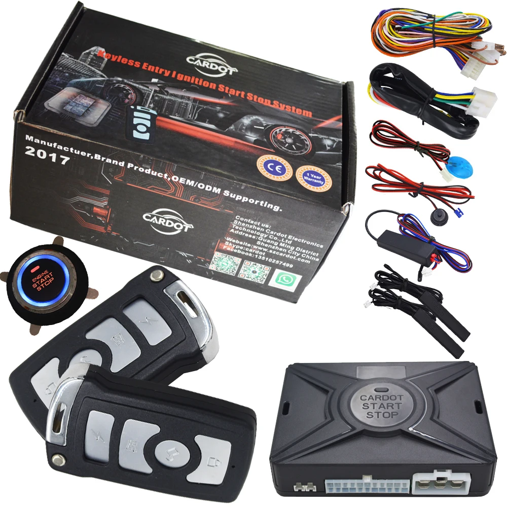 Prix pour Cardot intelligent système d'alarme de voiture est avec passive verrouillage automatique ou déverrouiller la porte de voiture keyless go bouton-poussoir start stop, à distance start stop Prix pour Cardot intelligent système d'alarme de voiture est avec passive verrouillage automatique ou déverrouiller la porte de voiture keyless go bouton-poussoir start stop, à distance start stop