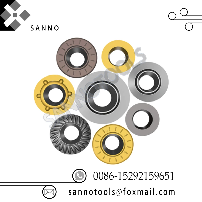 

R5 / R6 / R8 circular blade RPMW1003MO / RPMT1204 / RDMT1204MO milling cutter cnc milling carbide inserts for steel processing