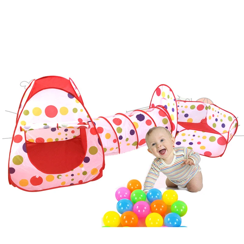 Baby Kids Play Tents Portable Foldable Pop Up Tunnel Basketball Game