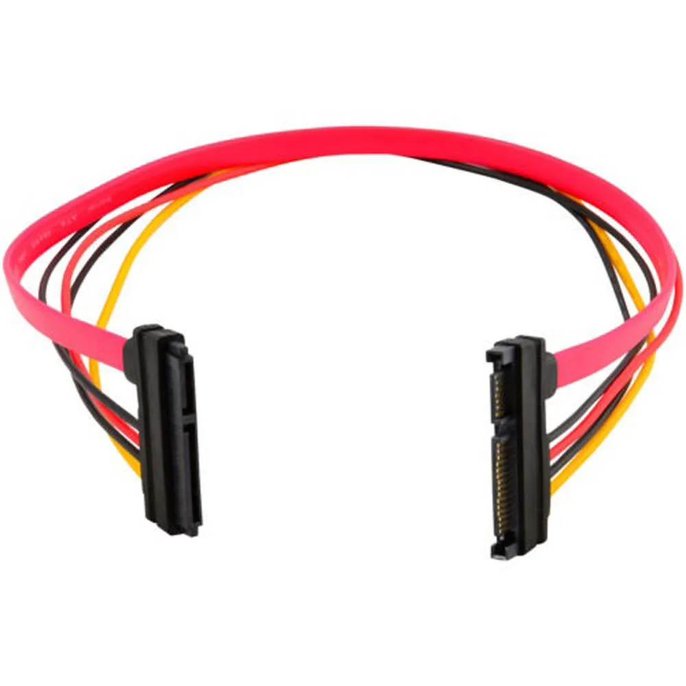 

15+7 Pin SATA HDD Extension Cable Data & Power Male to Female 50cm Combine SATA data and power into one connector A30