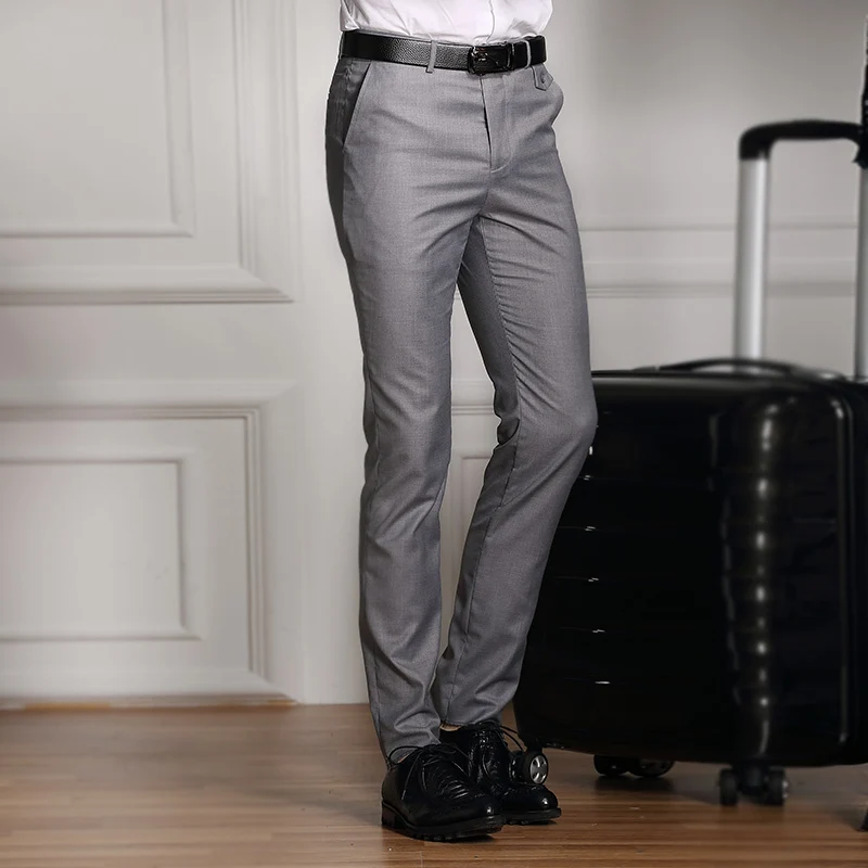 men's grey formal pants