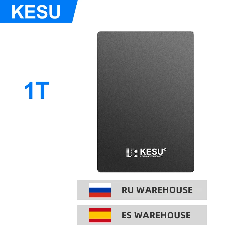 Внешний жесткий диск KESU, 2,5 дюйма, ТБ, USB 3,0, SATA, внешний, HD, 1 ТБ, жесткие диски для настольного компьютера, ноутбука, подключи и работай