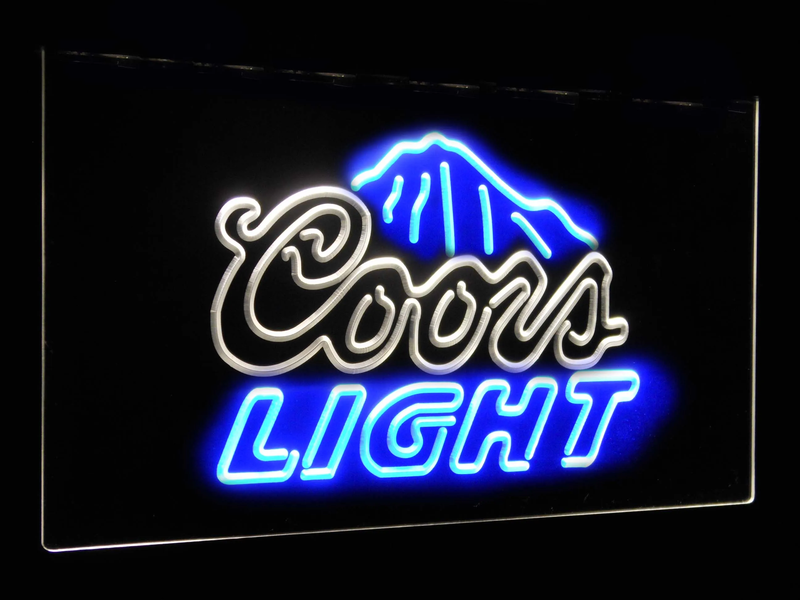 Coors светильник, горный пивной бар, украшение, подарок, двойной цвет, светодиодный неоновый светильник, вывески, st6-a2012 - Цвет: Blue and Yellow