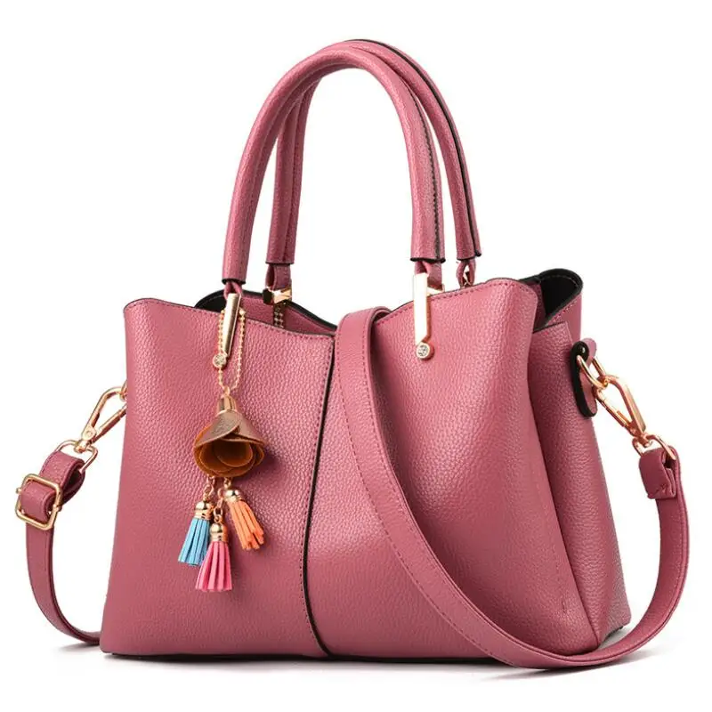 

2019 hot new ladies handbag large-capacity shoulder bag luxury brand design leather ladies simple Messenger bag Bandolera