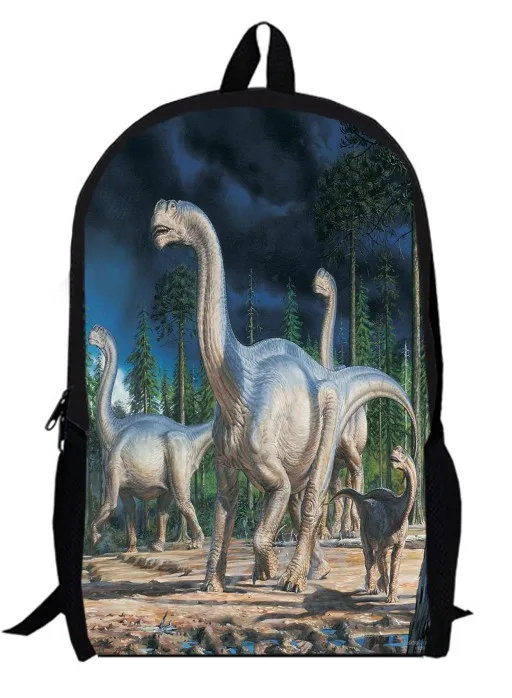 15 дюймов Рюкзак в виде динозавра с двойным слоем индивидуальный заказ животного сумка для начальной школы для девочек и мальчиков детская парка сумка - Цвет: 19