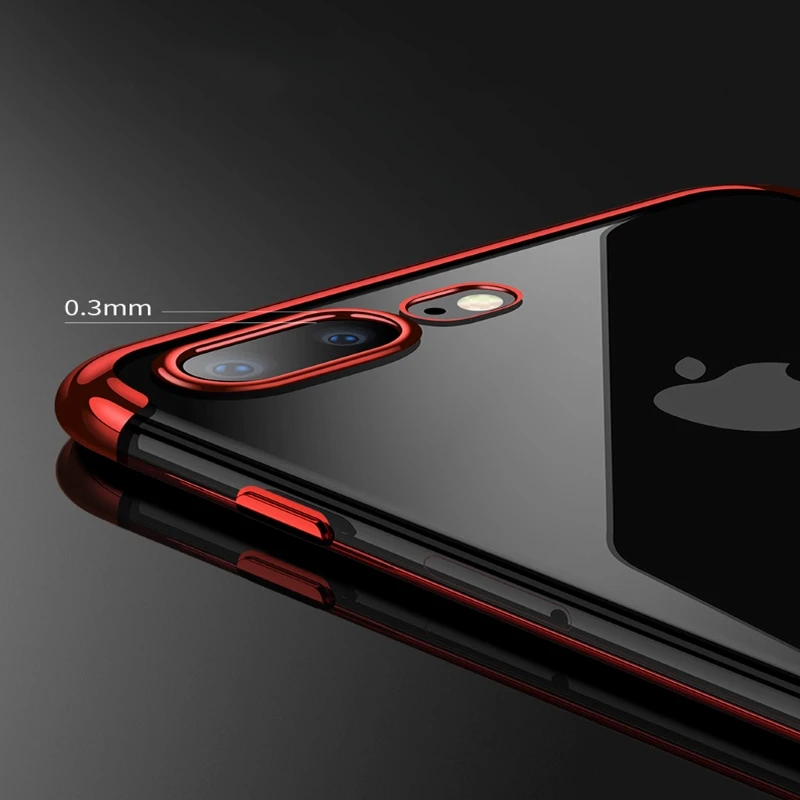 Силиконовые прозрачные мягкие чехлы с покрытием для iPhone XS Max чехол X XR 6S 6 7 8 Plus