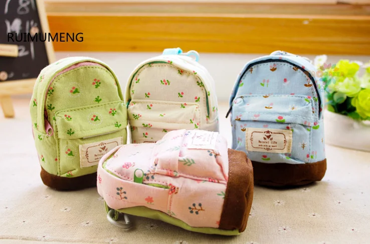 

4Colors - Super Sweet Floral Key Wallet & Holders , 12*9CM Approx. Canvas Flower Keys Wallet BAG Pouch