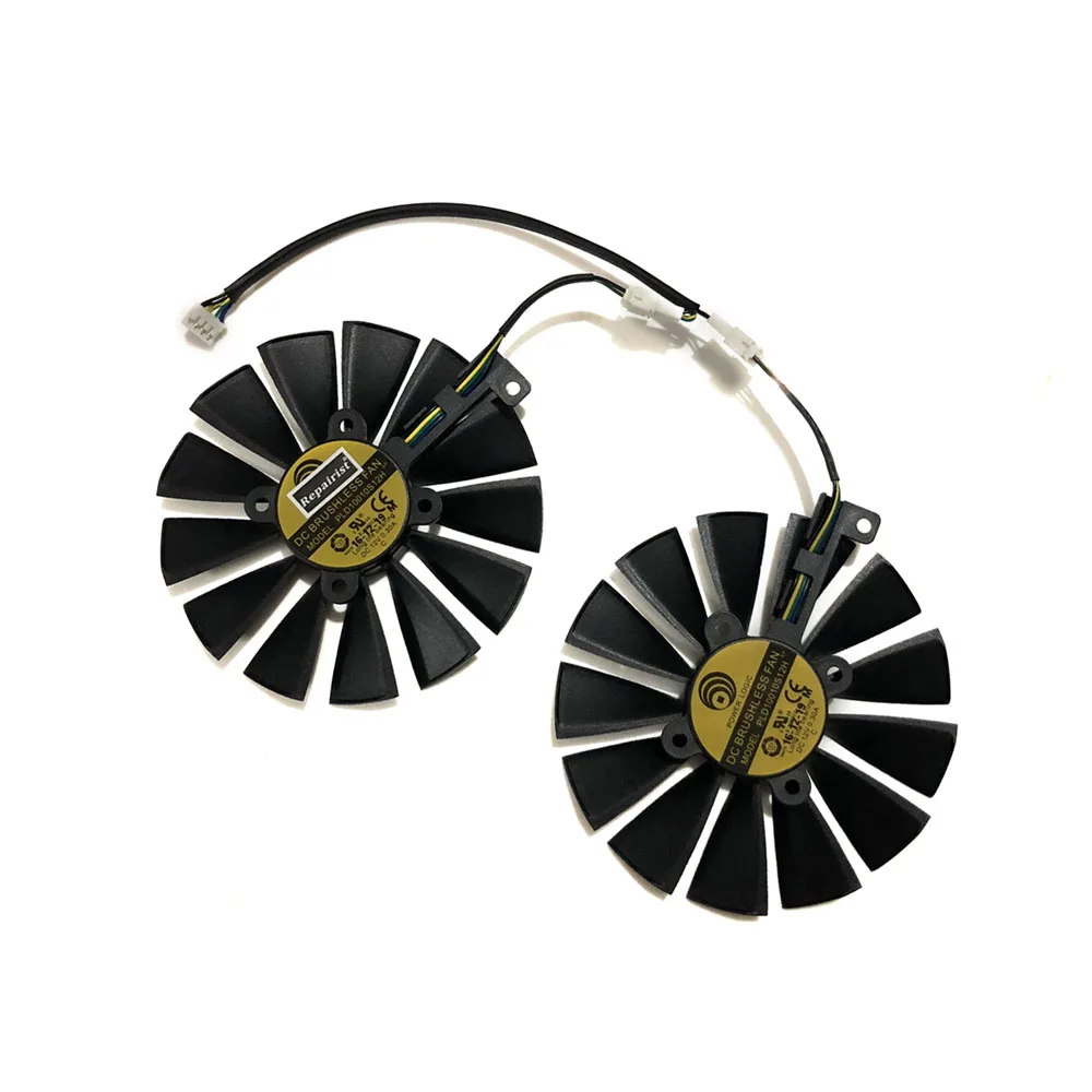 2 шт./компл. 95 мм Новый GPU кулер для ASUS двойной RX580 4G ROG STRIX RX570 GTX 1050TI GTX1080TI игровая