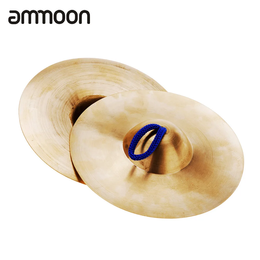 

15cm / 5.9in Mini Small Copper Hand Cymbals Gong Band Rhythm Percussion Musical Instrument Toy for Kids Children