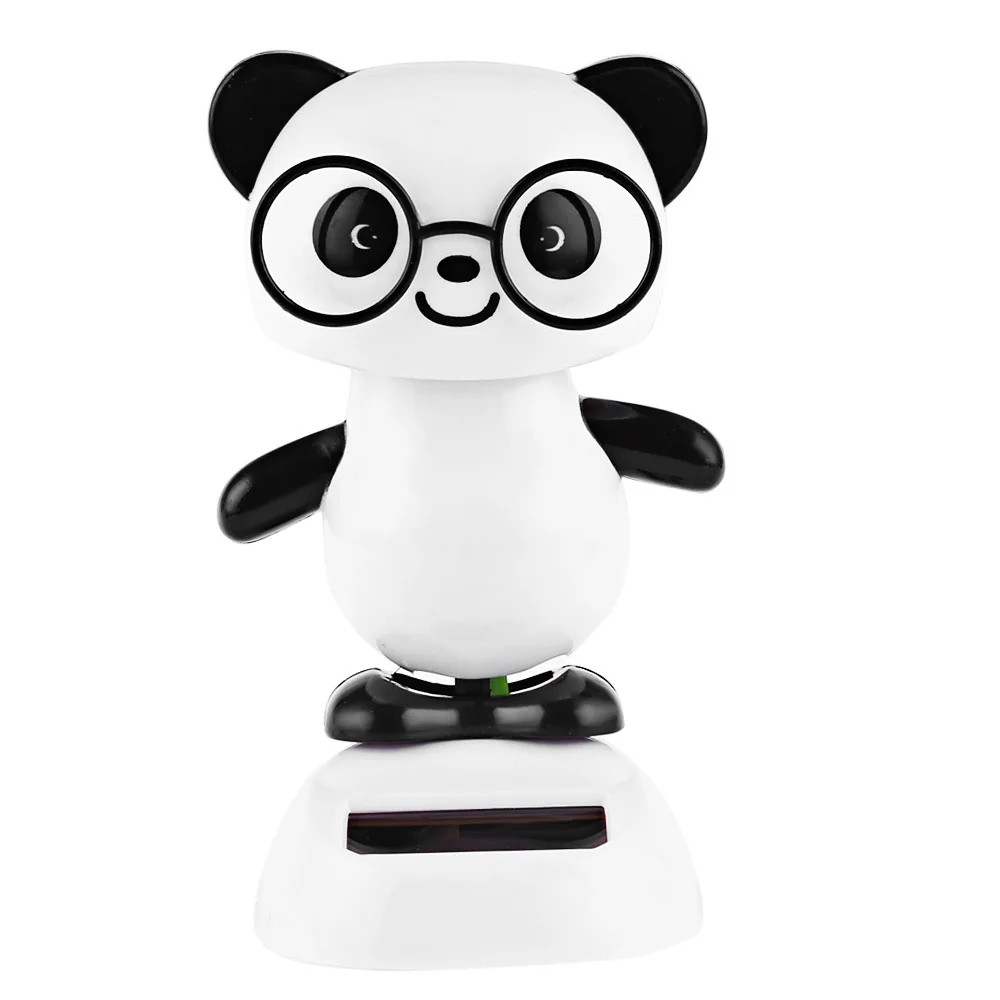 

2018 NEW Solar Energy Cute Onboard Head Toy Shaking Panda For Kids Excellent Christmas Gift Environment-friendly Toy