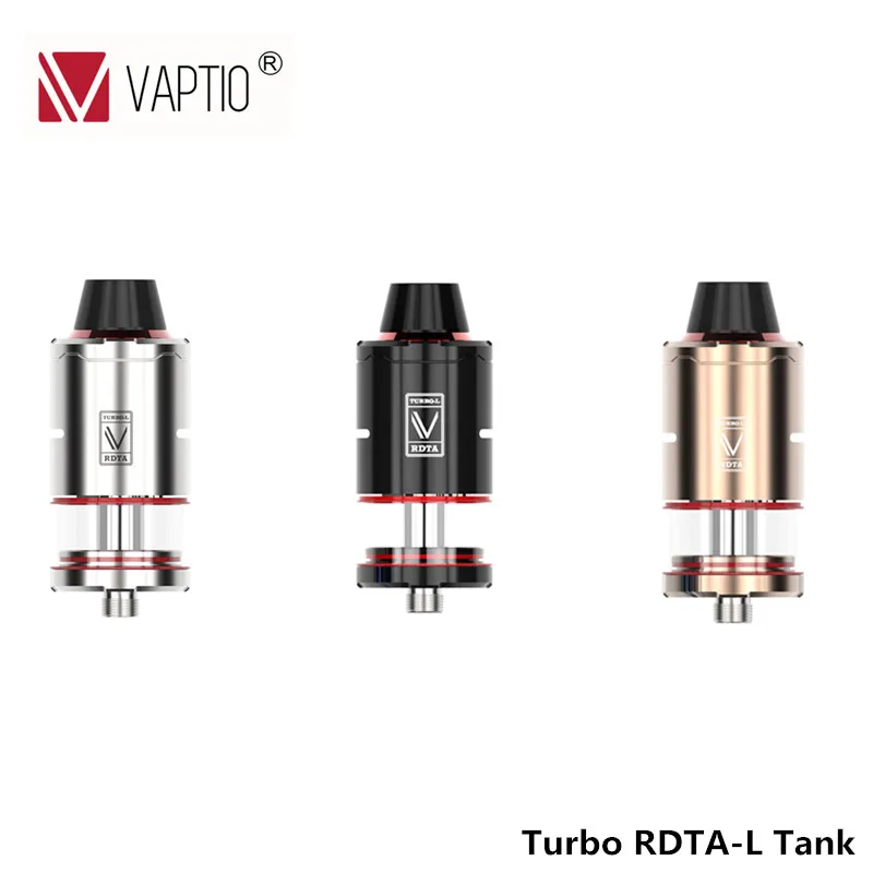 Электронная сигарета распылитель Vaptio Turbo RDTA-L Танк RDTA испаритель ввиду 0.5ом Танк переключатель RDA и RDTA распылитель для 510 коробка мод