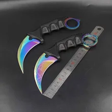 Фиксированное Лезвие CS GO Karambit нож для выживания тактический тренировочный нож для кемпинга для поездок коготь ножи EDC многофункциональные инструменты