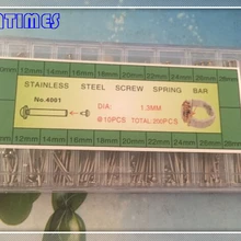 1 комплект 200 шт из нержавеющей стали винт пружина бар диаметр 1,3 мм для ремонта часов