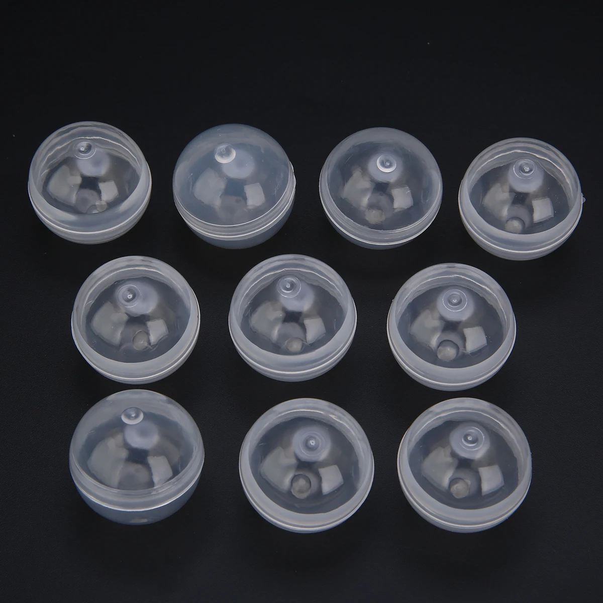 10Pcs/Lot New 28mm Diameter Transparent PP Empty Round Toy Capsules For Vending Machine Tool Parts Accessories