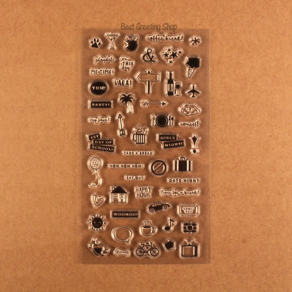 

Travel stamps daily life planner stamps craft scrapbooking supplies