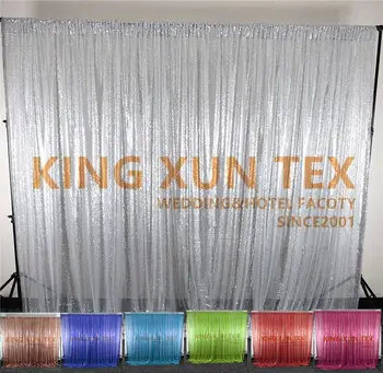 

8ft x 8ft Sequin Party Wedding Backdrop Curtain Panel Sequin Photo Booth For Event Festival Decoration