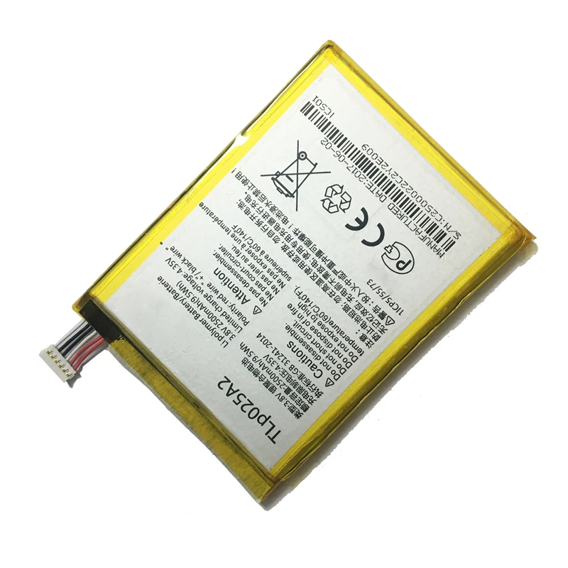 2500mAh Mobile Battery TLp025A2 For Alcatel One Touch Onetouch POP C9 Dual 7047D Idol X Plus OT 6043D 8000D 8008D | Мобильные