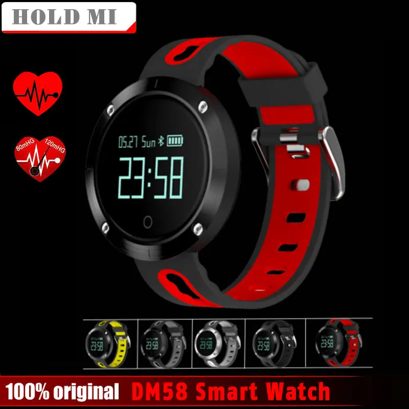 

Hold Mi DM58 Bluetooth Sports Wristband Heart Rate Smart Watch Blood Pressure Monitor Waterproof Heart Rate PK Xiaomi AMAZFIT