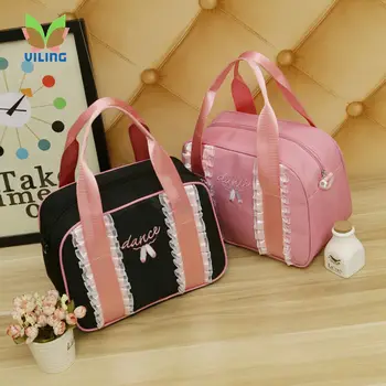

Ballet dance bag Water-proof fabric bag pink handbag for girls women dancer Embroidered Clutch