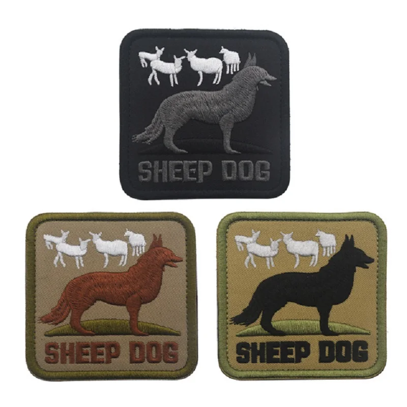 

SHEEPDOG Sheep Dog US ARMY TACTICAL K9 MORALE MILITARY BADGE INFIDEL FOREST HOOK PATCH