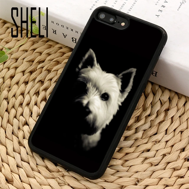 SHELI Cute Animals Westie Dog Phone Case Cover For iPhone 5 6 6s 7 8 plus 11 pro X XR XS max Samsung S6 S7 edge S8 S9 S10 |