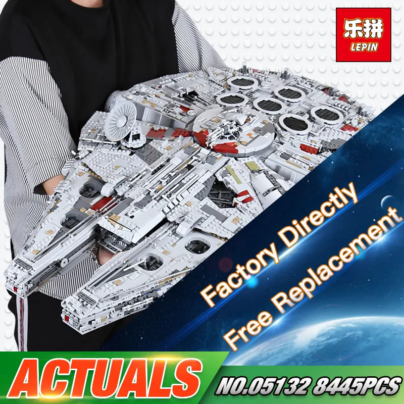 In Stock Lepin 05132 Star Plan Series 8445PCS The Ultimate Collector s Destroyer Set 75192 Building