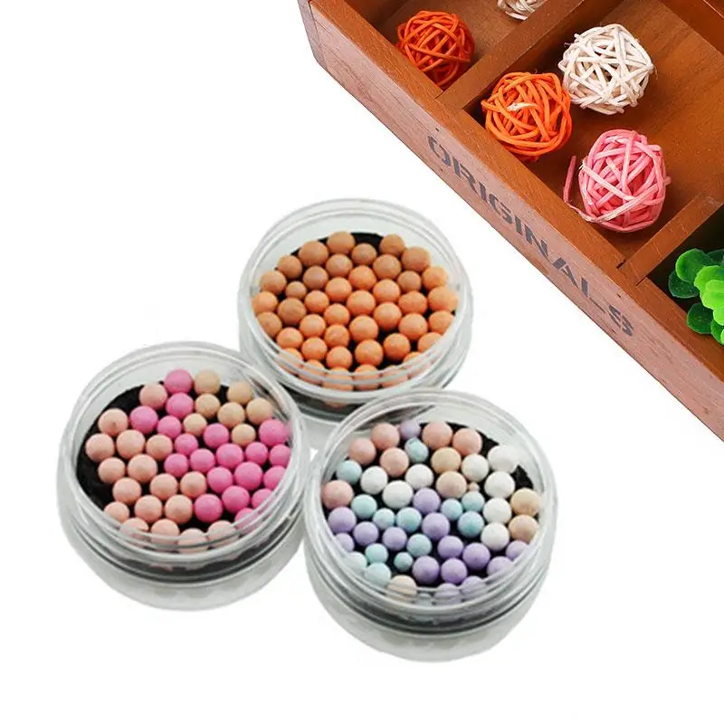 

Makeup Powder 3 Colors Loose Powder Waterproof Finish Powder With Mirror