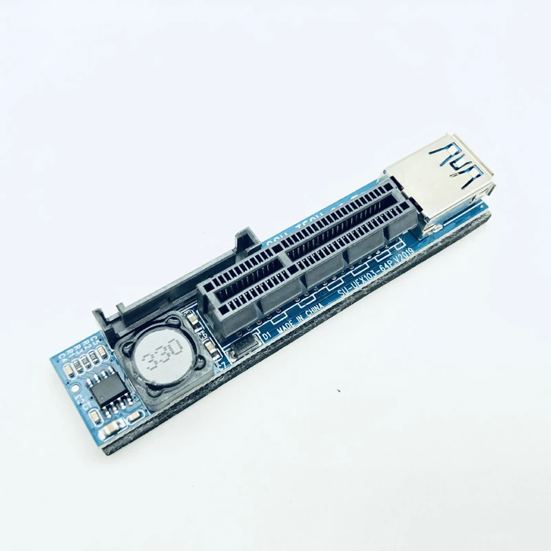 BTBcoin Add On Card PCI-E Riser PCIE PCI-Express X1 to X4 Riser PCI E Riser Card удлинитель адаптера с 30 см USB3.0 удлинитель