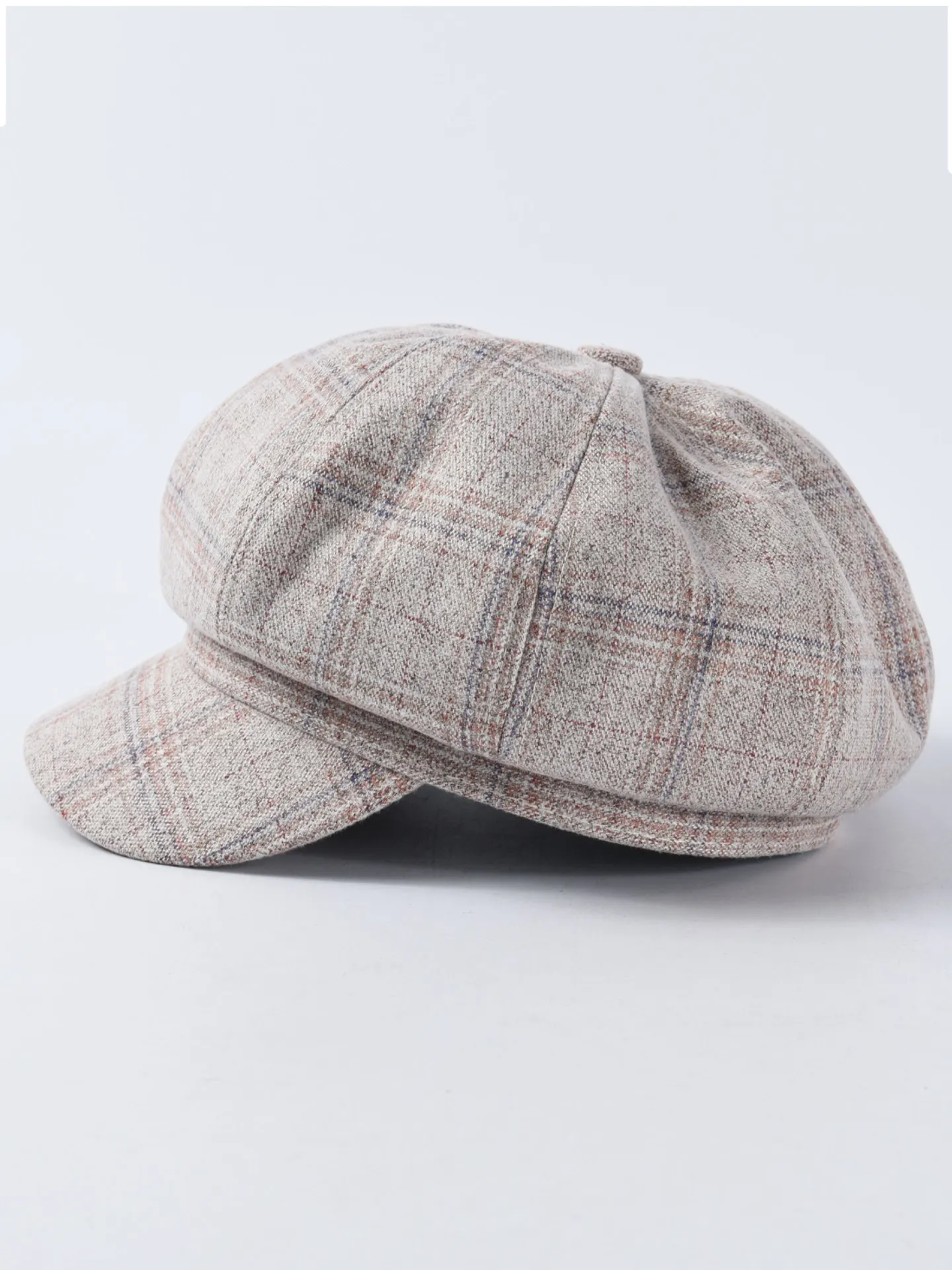 Шляпа Женская осенне-зимняя осенние шляпы Мужская шотландская шерсть восьмиугольная шляпа женская берет художника модная зимняя клетчатая шляпа