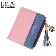 2018 Womens Short Wallet Zipper Wallet Letter Card Holder Wallet Female Business Card Holder Small Wallet Coin