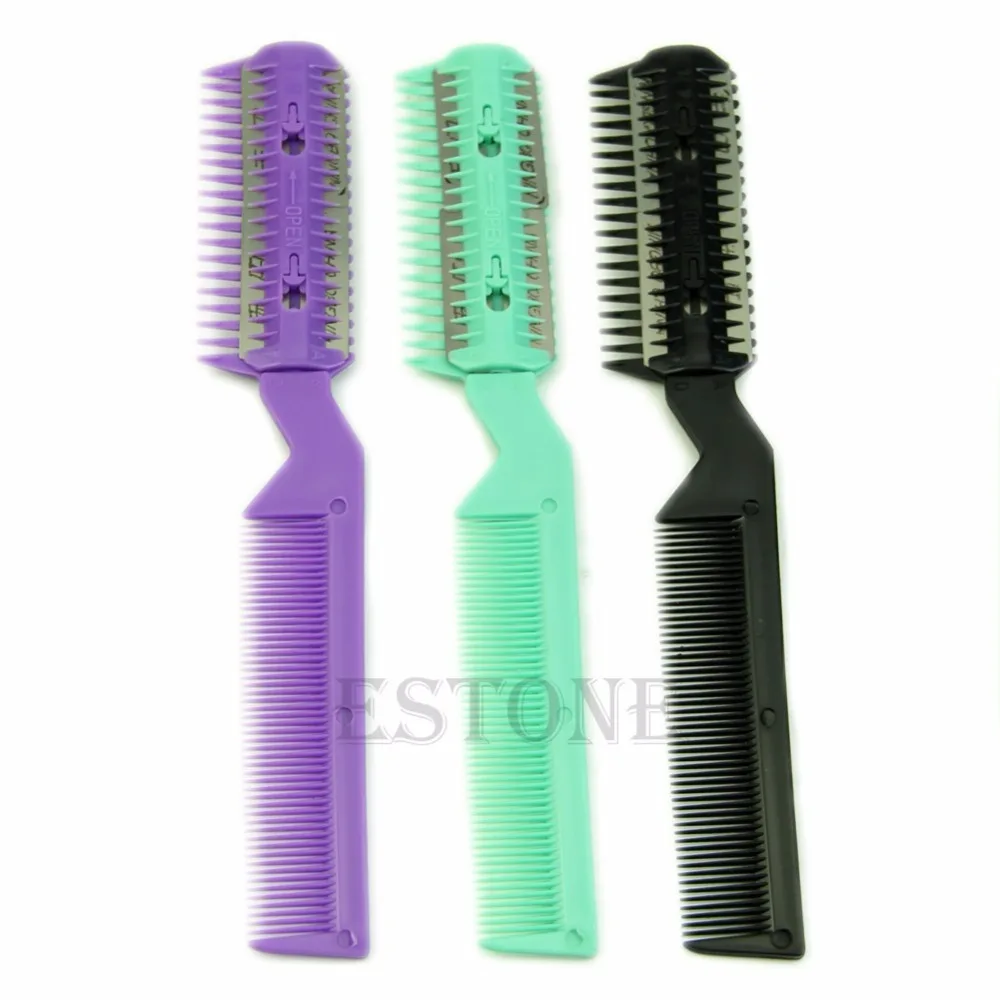 

Professional Scissor Home DIY Hair Razor Comb Hairdressing Thinning Trimmer Punk #H027#