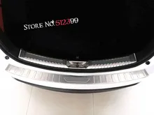 1* Stainless Steel Rear Trunk Sill Inner + Outer Scuff Bumper Protector Plate Cover Trim For Mazda CX-5 CX5 2nd Gen. 2017 2018