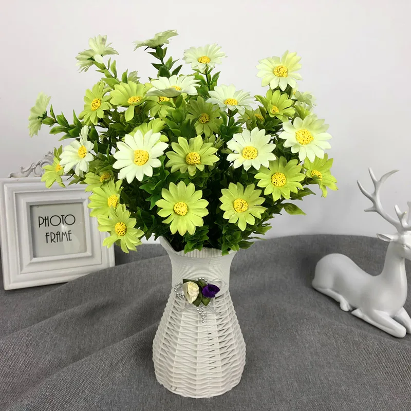 sunflower artificial flower Simulation small branch cosmos silk sunflowers home wall hanging decoration (1)
