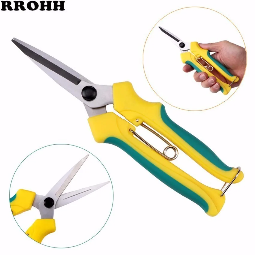 Hot New Pruning Shears Garden Bypass Pruners and Ergonomic Flower Cutter Grafting Tool Scissors Trimmer Cutter garden tool