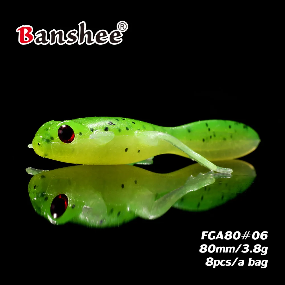 FGA80 Мягкая приманка ящерица 3 8 г/80 мм шт./лот Lacertid Lacertilian Bluey Carbrite bass искусственная