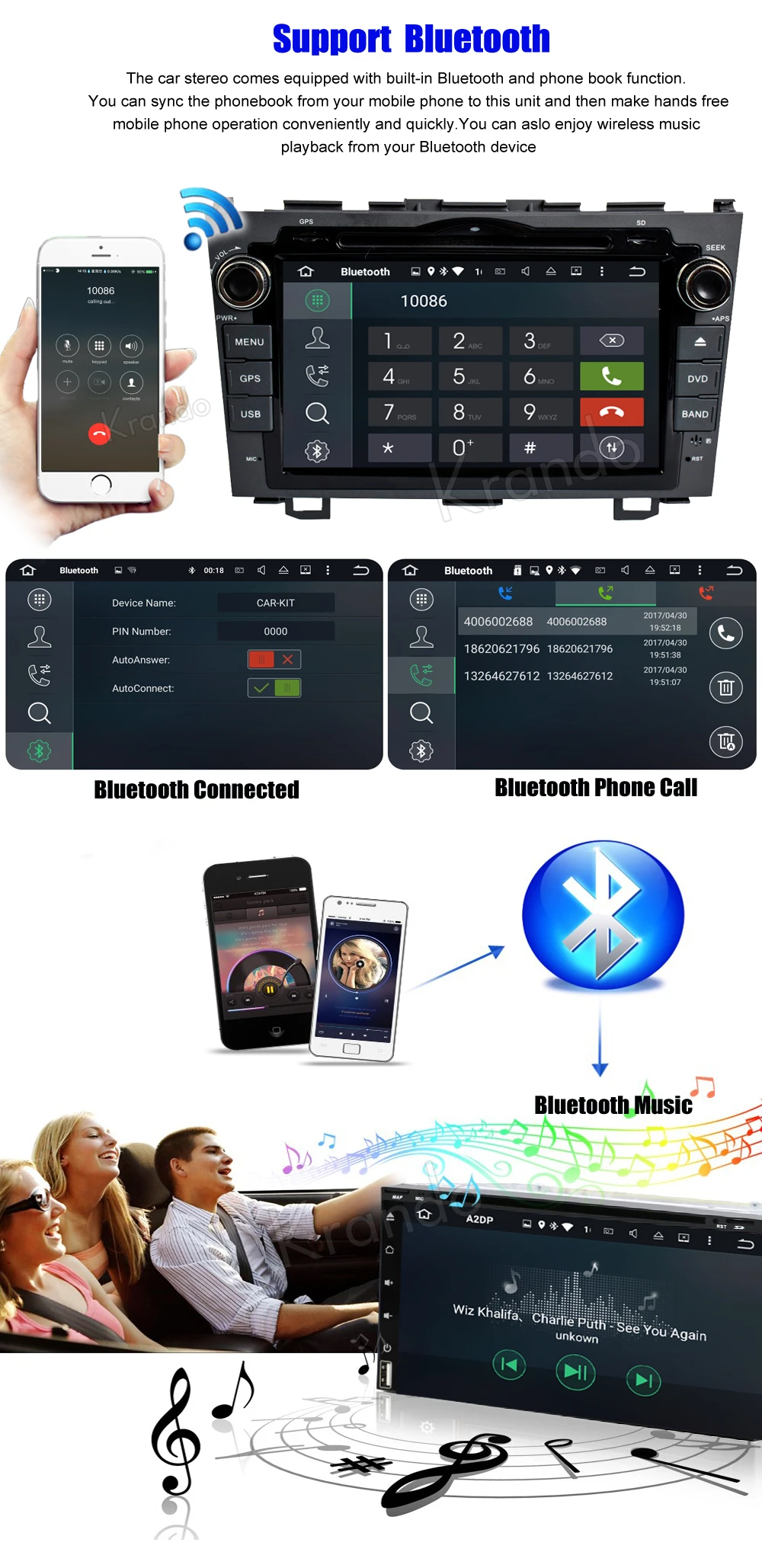 Sale Krando 8" Android 9.0 car navigation multimedia system for Honda CRV 2006-2011 audio radio gps dvd player WIFI 3G DAB+ 3 Sale Krando 8" Android 9.0 car navigation multimedia system for Honda CRV 2006-2011 audio radio gps dvd player WIFI 3G DAB+ 3