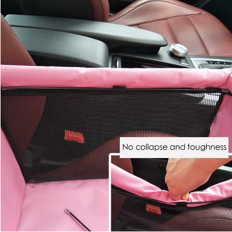 Dog Bag Basket Pet Products Fine joy Pet Dog Carrier Car-Carrying Car Seat Pad Safe Carry House Cat Puppy Bag Car Travel Basket