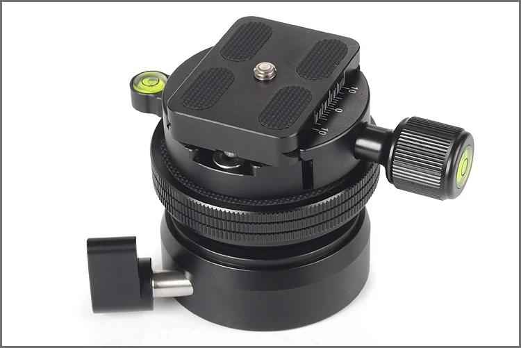 Leveling base leveler with clamp for Gitzo, Manfrotto tripod panoramic