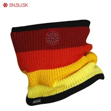 Новая осень зима мужской теплая шея Спорт на открытом воздухе Мужчины двухэтажные Полярное руно Ветрозащитный лыжный шарф Loop