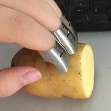 4 шт./компл. из нержавеющей стали, защита для пальцев, защита для пальцев, нож, ломтик, Безопасный ломтик, инструменты для приготовления пищи