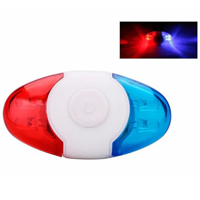 Special Price 2018 Super Waterproof Bike Light Police 4 LED Red Blue 4 Flash Modes Cycling Rear Light Safety Warning Tail Lamp Bicycle Lights