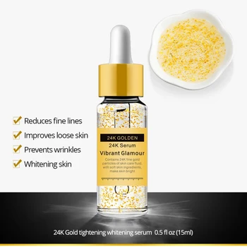 

24K Golden Serum Anti-wrinkle Firming Whitening Essence Reduces Fine Lines Improve Loose Skin Moisturizing Brighten Skin Care